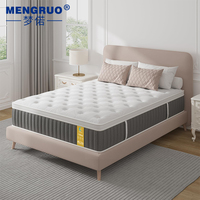 Matelas d'hôtel de luxe double, matelas hybride en mousse à mémoire de forme, confortable, taille king, avec ressorts ensachés, livré en boîte