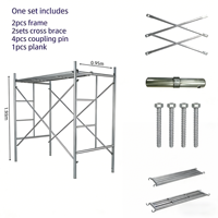 Plataforma de Andamio Plegable Galvanizada Q235 Industrial Personalizable, Resistente a la Corrosión, con Estructura en H, para la Construcción de Puentes