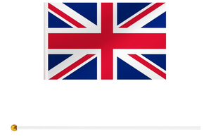 На заказ Страна 14*21 см Страна Маленькая Великобритания Национальный флаг развевающийся вручную с пластиковым шестом - Product Image 3