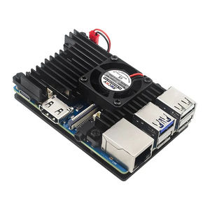 Nuevo disipador de calor de aleación de aluminio naranja <span class=keywords><strong>PI</strong></span> 3B, carcasa protectora de Metal con ventilador de refrigeración, refrigeración activa y pasiva para OPI 3B - Product Image 1