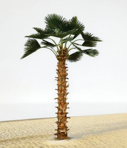 Grande palma tropicale sempreverde artificiale fatto a mano re cocco pianta di palma finto albero decorazione per interni all'aperto - Product Image 3