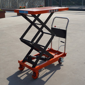 350kg <span class=keywords><strong>double</strong></span> ciseaux Manuel <span class=keywords><strong>chariot</strong></span> élévateur à <span class=keywords><strong>fourche</strong></span> hydraulique table élévatrice à ciseaux <span class=keywords><strong>double</strong></span> panier - Product Image 6