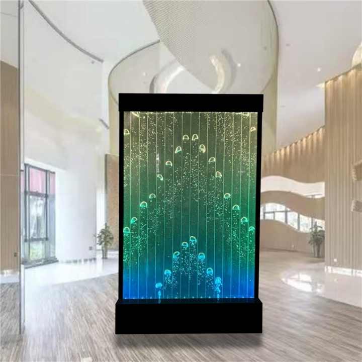 Hot Selling Programmable LED Acrylic Digital Jellyfish Bubbles Customizable Size LED Large Shopping Mall Partition