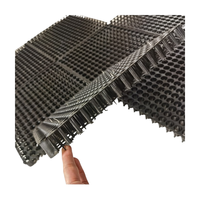 Cellules de drainage modulaires en HDPE pour jardins sur toits et parcs, avec feuille plastique et plaque de drainage alvéolée