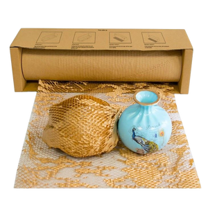 Logo couleur personnalisé écologique recyclé artisanat papier sérigraphié manuel monocouche nid d'abeille boîte de papier distributeur - Product Image 1