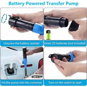 <span class=keywords><strong>Pompe</strong></span> de transfert d'huile et d'eau électrique de haute qualité, <span class=keywords><strong>pompe</strong></span> <span class=keywords><strong>à</strong></span> carburant portable alimentée par batterie avec buse pour le vidange et le remplissage des réservoirs de voitures, camions et bateaux - Product Image 5