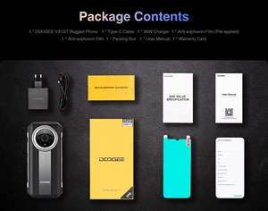 Doogee V31gt 5G Gồ Ghề Điện Thoại Với Nhiệt Hình Ảnh Máy Ảnh 10800MAh Pin Vân Tay 6.58 Inch Android 13 <span class=keywords><strong>Dual</strong></span> <span class=keywords><strong>Sim</strong></span> LTE Di Động - Product Image 6