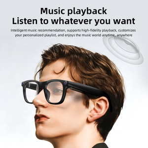 แว่นตาอัจฉริยะ AI ปี 2026 พร้อมกล้องความละเอียด 1300W พิกเซล บันทึกวิดีโอ แปลภาษาได้กว่า 20 <span class=keywords><strong>ภาษา</strong></span> แว่นกันแดด รองรับการโทรผ่านบลูทูธ เล่นเพลง สำหรับผู้ชายและผู้หญิง - Product Image 2