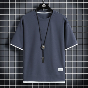 <span class=keywords><strong>T</strong></span>-shirts en piqué de coton vierges personnalisés pour hommes, de haute qualité, coupe oversize, décontractés, avec logo personnalisé, épaules tombantes, vente en gros - Product Image 3