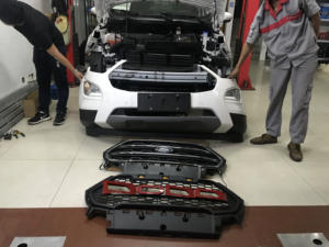 LUMA Accessories Parts Pare-chocs de voiture en plastique ABS noir 2016-2019 Grill avec lumière de remplacement pour <span class=keywords><strong>Ford</strong></span> <span class=keywords><strong>Ecosport</strong></span> - Product Image 5