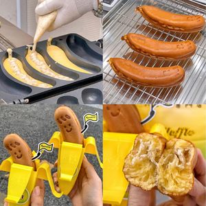 Máquina para Hacer Waffles en Forma de Plátano de 5 Rejillas, Comercial, con Caras Sonrientes, de Acero Inoxidable, Eléctrica, para Hacer Snacks - Product Image 5