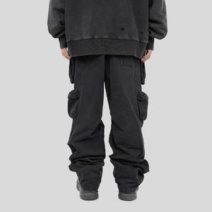 <b>Mens</b> Clothing Manufacturer Custom <b>Mens</b> Cargo Pants Multi Function Pants Washed Utility <b>Trousers</b> Custom Logo - Product Image 6
