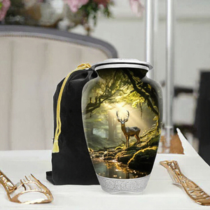 Urne funéraire pour animaux de compagnie, biodégradable, faite à la main, en verre, moderne, grande capacité, personnalisée et gravée - Product Image 3