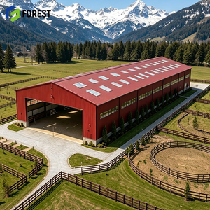 Structure en acier préfabriquée résistante au feu pour arène équestre, pavillon de sport couvert à haute hauteur pour le saut d'obstacles - Product Image 1