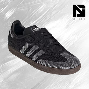 Zapatillas <span class=keywords><strong>Adidas</strong></span> Samba OG 'Black Silver Rhinestones' de Lujo <span class=keywords><strong>para</strong></span> Mujer, Antideslizantes, Casuales - Product Image 2