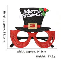 Lunettes décoratives Ours et Mini Sapin de Noël, Accessoire photo mignon pour le dîner de Noël en famille, Déguisement de fêtes et cadeaux pour enfants