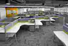 L 모양 4-10 명 모듈 식 현대 작업 스테이션 책상 사무실 가구 - Product Image 5