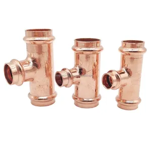 Copper Press Fitting Coupling Reducer Elbow tee for Plumbing pipe fittings