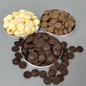 Monedas de <span class=keywords><strong>Chocolate</strong></span> Blanco, Negro y con Leche 38% 58% 70% - Chips de <span class=keywords><strong>Chocolate</strong></span> para Hornear - <span class=keywords><strong>Chocolate</strong></span> Amargo Sólido - Product Image 4