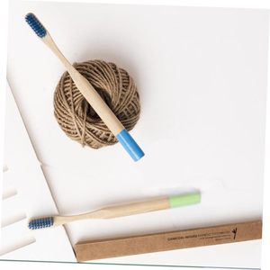 Custom Logo Kids <b>Toothbrushes</b> Natural Soft Bristles Durable Charcoal Wooden Brushes Compostable Design for Children - Product Image 5