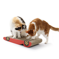 Roue de voiture en papier ondulé Jouet pour chat Planche à gratter pour chat