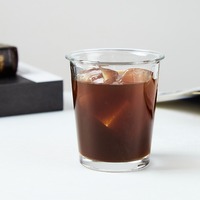 Verres à boire en verre transparent simples, tasses à café, tasses à latte, gobelets à jus, mugs à lait, bouteilles d'eau, verrerie de maison