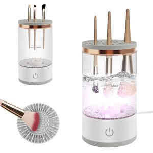 Limpiador de Brochas de Maquillaje Portátil Automático con Carga USB, Máquina Eléctrica para Limpiar Brochas de Maquillaje con Tapete de Limpieza - Product Image 1