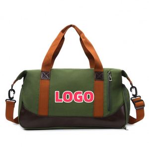 Sac de sport personnalisé en vente chaude, imperméable, pour les voyages, le week-end, le yoga, l'entraînement, la salle de sport, sac de sport avec compartiment pour chaussures séparé sec et humide - Product Image 1