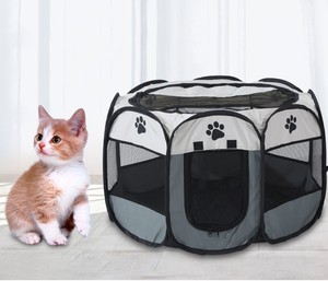 Fast fold pet cage portable foldable crate tent car trunk outdoor use dog cat puppy kitten rabbit Breathable