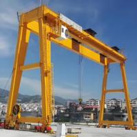 Kiriş Alanı Özel Çift Kirişli Portal Vinç 20-100 Ton Prefabrik Kiriş Kaldırma İçin
