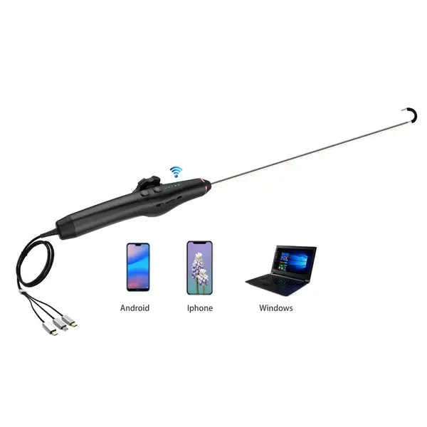 4mm 1M pixels Two-way WiFi/Usb/OTG Articulation portable endoscope for IOS and Android in medical industrial