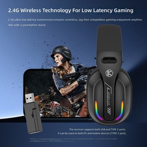 Auriculares Inalámbricos para Juegos GT100 con Micrófono, Cancelación Activa de Ruido, Diadema Metálica 5.4, Compatibilidad con <span class=keywords><strong>AAC</strong></span>, Resistencia al Agua IPX-6 - Product Image 4