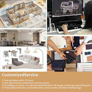 Divano Componibile a L di Lusso Moderno, <span class=keywords><strong>Design</strong></span> Italiano, in Tessuto, Arredamento di Alta Gamma per Villa, Soluzione Chiavi in Mano - Product Image 4