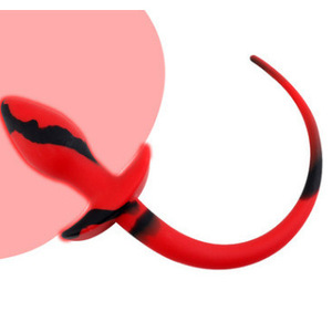 Plug anal en silicone en forme de queue de chien, sensation réaliste, jouet pour adultes, noir - Product Image 5