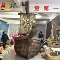 Thème nautique accessoires de scène décoration gonflable dessin animé Pirate bateau modèle gonflable Viking bateau