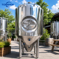 Fermenteur conique en acier inoxydable de 500 gallons pour la fabrication de bière artisanale