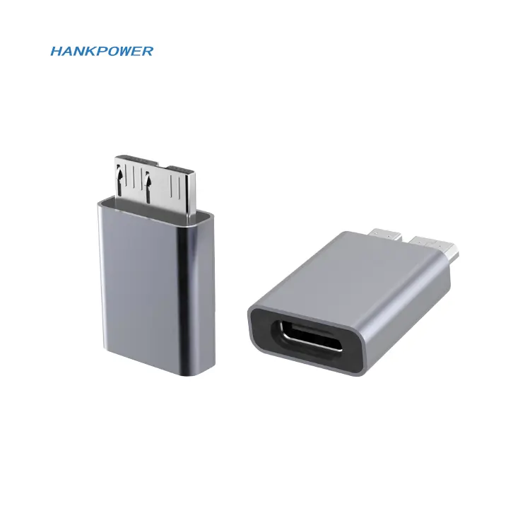 Адаптер передачи данных Micro B USB 3,0, переходник типа C «Мама» в Micro B «папа» OTG для жесткого диска, HDD SSD Sata