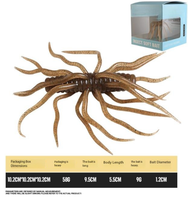 Leurre souple MF en TPE flottant, forme de mille-pattes, 9,5 cm, 9 g, en forme de pomme de terre, pour eau douce et eau salée, pour la pêche au bar et à la perche, leurre de pêche artificiel