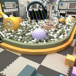 Équipement de jeu moderne pour enfants : Toboggan de piscine à balles, équipement de salle de jeux, grande structure de jeu intérieure – Approvisionnement direct usine - Product Image 1