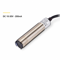 Capteur photoélectrique à faisceau traversant AC NC 60m infrarouge LED encastré avec protection contre les courts-circuits et câble PVC de 2m