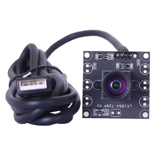 1MP 1054 2.5mm 90 Distortionless HD CMOS Sensor M12 Mount USB 2.0 Free Drive PCBA Industrial Camera Module