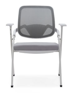 كرسي مدرسي مبطن بالقماش للبيع بالجملة، كرسي تدريب مع لوح كتابة، كرسي مؤتمرات قابل للطي والتكديس مع لوح كتابة - Product Image 4