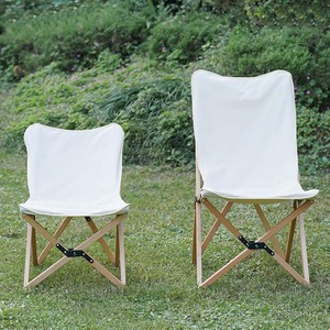 เก้าอี้ชายหาดแบบพับได้ น้ำหนักเบา ทำจากไม้บีช พร้อมผ้าใบคลุม - Product Image 2