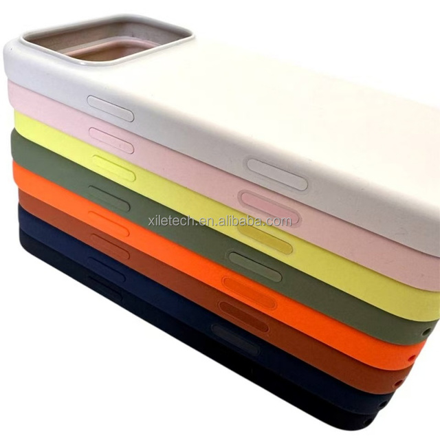 2026 Liquid Silicone Case Soft Back Cover Shockproof Wireless Charging Magnetic Phone Case for iPhone 17 Pro Max 16 15 14 13 12