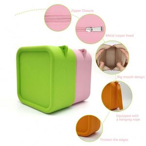 Bolsa de Cosméticos de Silicona en Oferta, Impermeable, con Cierre de Cremallera, Portátil, Moderna, para Maquillaje, para Mujer, para Viaje - Product Image 4