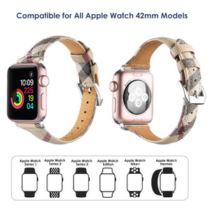 <span class=keywords><strong>Cinturino</strong></span> in <span class=keywords><strong>pelle</strong></span> di moda per Apple Watch 38mm 40mm 42mm 44mm Color caramella accessorio da polso da <span class=keywords><strong>donna</strong></span> - Product Image 3