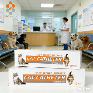 <span class=keywords><strong>Cat</strong></span>éter Urinario Veterinario al por Mayor para Gatos con Estilete, para Retención y Lavado - Product Image 5