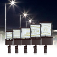 Venta directa de fábrica Aluminio Ip66 Iluminación exterior impermeable Fotocélula 100W 200W 300W 400W Farolas LED