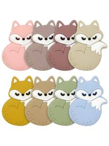 Nouvel Arrivage Perles en Silicone 3D à Motifs Animaux de Dessin Animé pour la Création de Stylos Perlés DIY, Breloques Figurines Styles Mixtes <span class=keywords><strong>Renard</strong></span> Cerf Chat - Product Image 2
