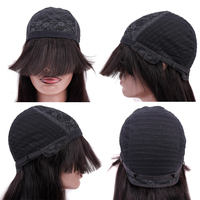 Perruque en cheveux humains bruts 100% soyeux et lisses pour femmes brésiliennes, longueur longue, taille de bonnet moyenne, perruque complète fabriquée à la machine, soldes